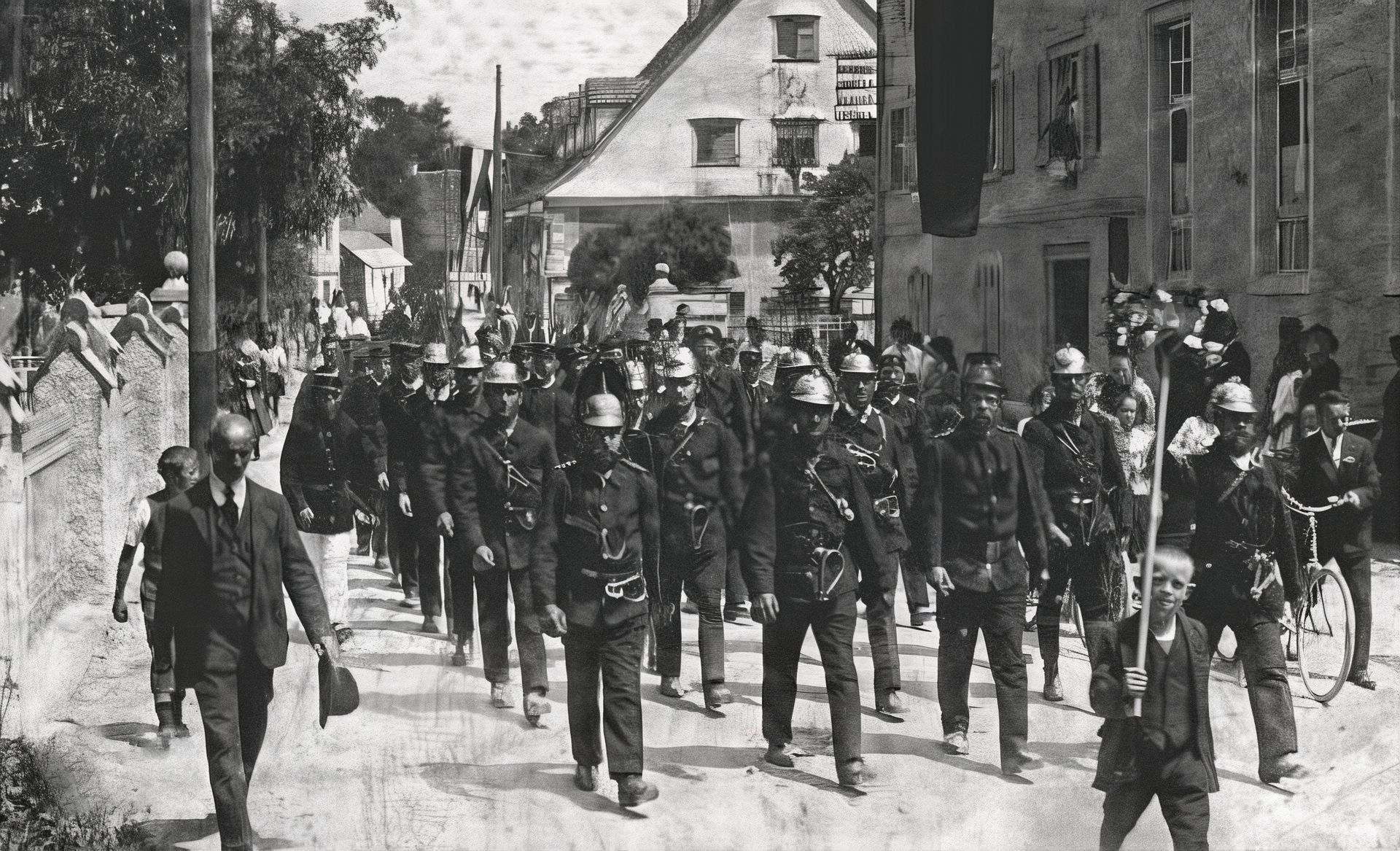 Erstes bekanntes Foto der Feuerwehr Höchst